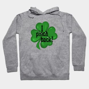 St.Patrick 's Day clover print label Hoodie